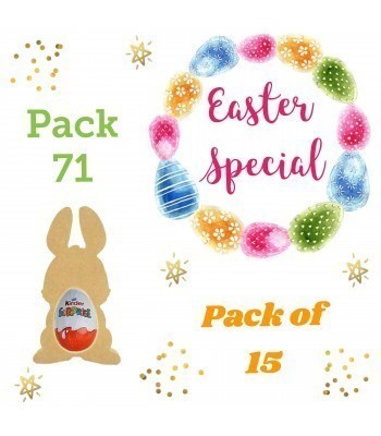 Special Offer 18mm Freestanding MINI Easter Rabbit (Design 2) KINDER EGG Holders - Pack of 15